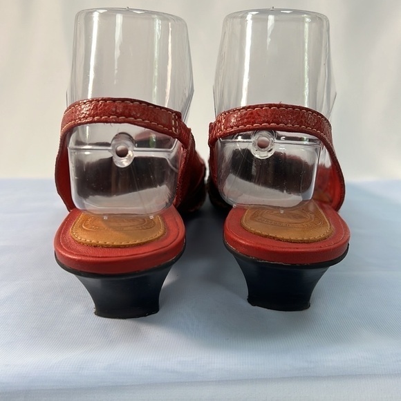 Nurture by Lamaze Red leather slingback moccasins size 7 - Picture 4 of 9